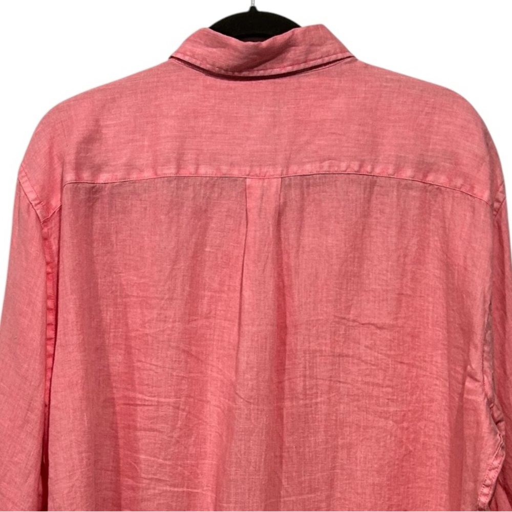 Peter Millar Seaside Garment Dyed Crown Linen Sport Shirt Coastal Golf Preppy XL - Picture 10 of 12